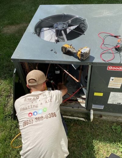 Changing Cracked Heat Exchanger