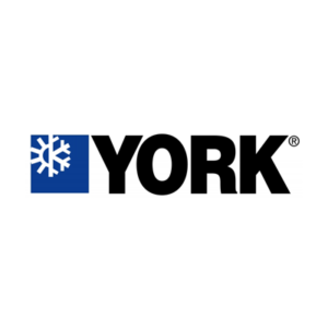 The YORK logo features a white snowflake on a blue square, followed by the word 